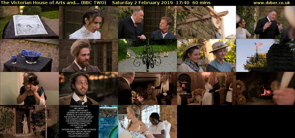 The Victorian House of Arts and... (BBC TWO) Saturday 2 February 2019 17:40 - 18:40