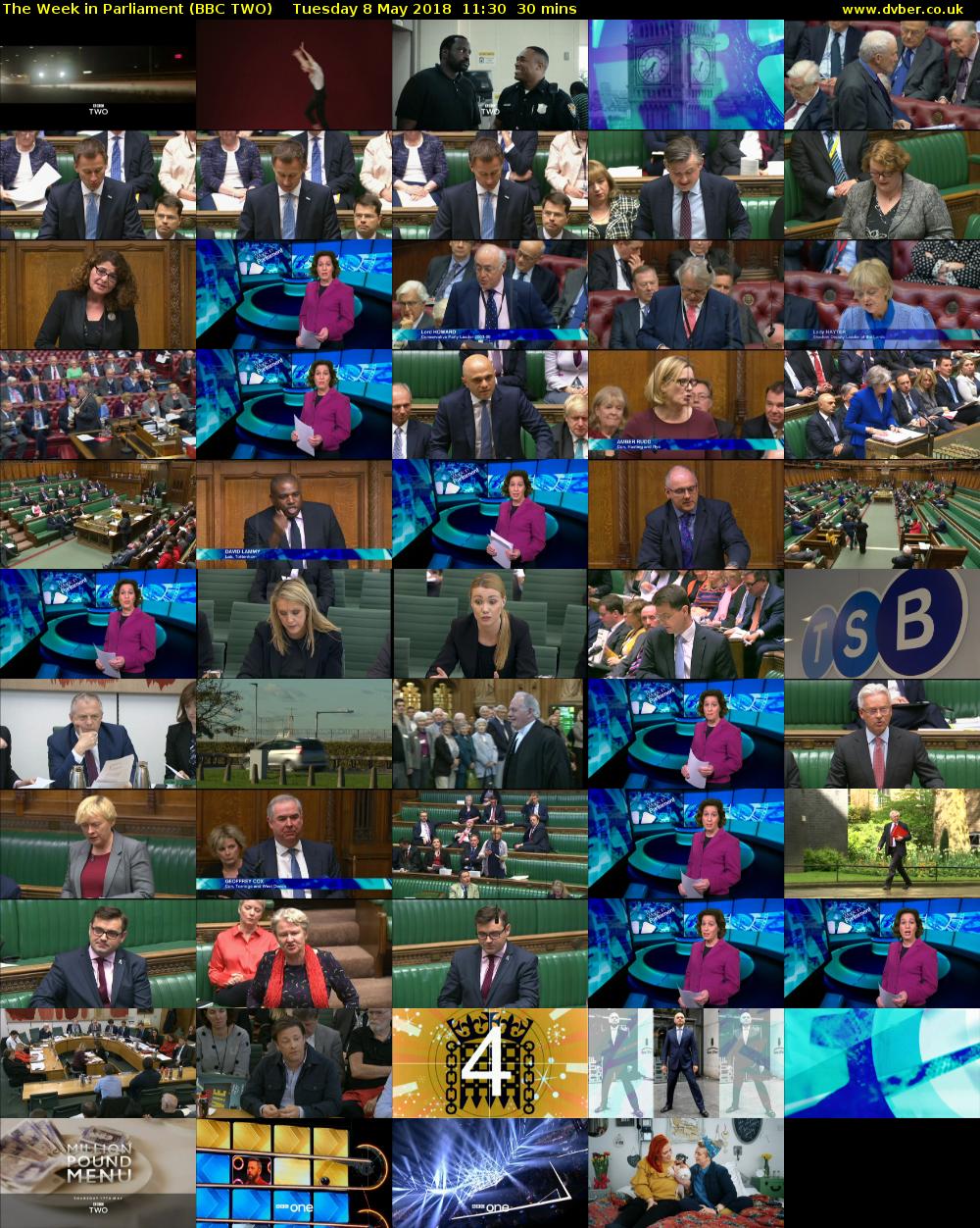 The Week in Parliament (BBC TWO) Tuesday 8 May 2018 11:30 - 12:00