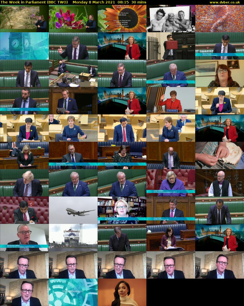 The Week in Parliament (BBC TWO) Monday 8 March 2021 08:15 - 08:45