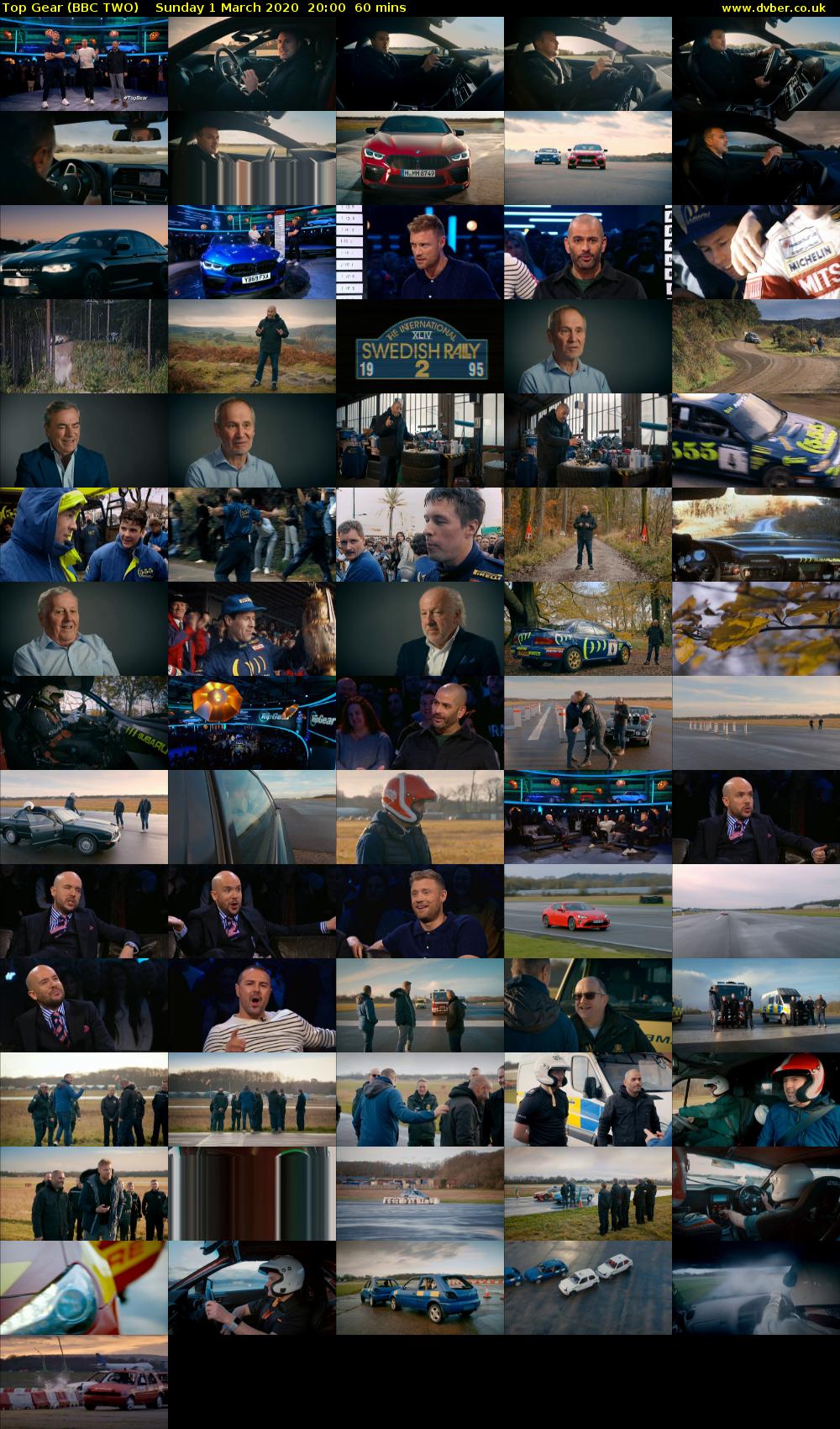 Top Gear (BBC TWO) Sunday 1 March 2020 20:00 - 21:00