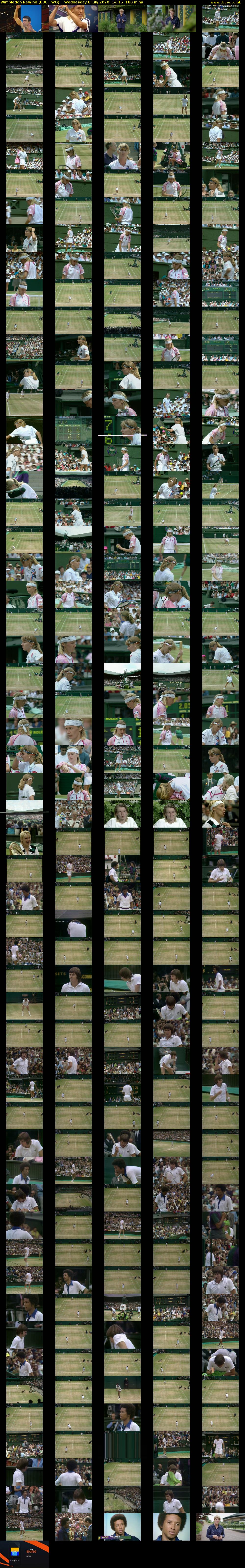 Wimbledon Rewind (BBC TWO) Wednesday 8 July 2020 14:15 - 17:15