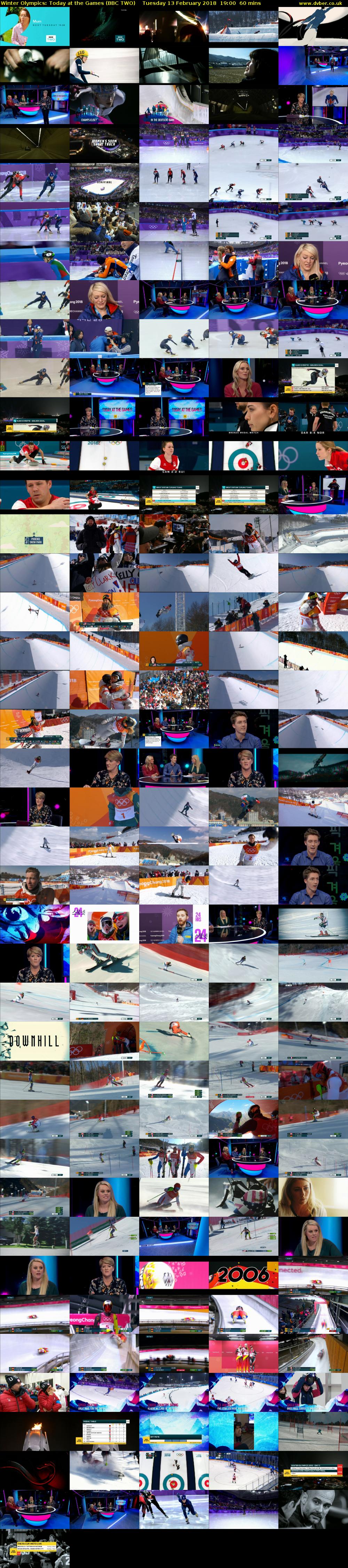 Winter Olympics: Today at the Games (BBC TWO) Tuesday 13 February 2018 19:00 - 20:00