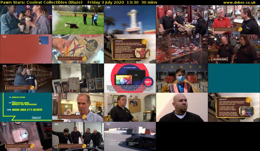 Pawn Stars: Coolest Collectibles (Blaze) Friday 3 July 2020 13:30 - 14:00