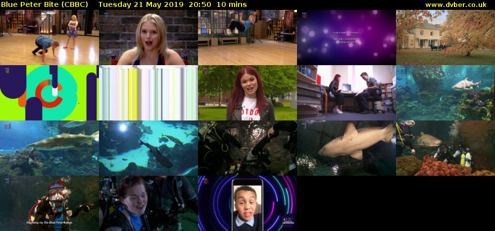 Blue Peter Bite (CBBC) Tuesday 21 May 2019 20:50 - 21:00