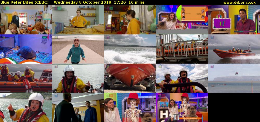 Blue Peter Bites (CBBC) Wednesday 9 October 2019 17:20 - 17:30