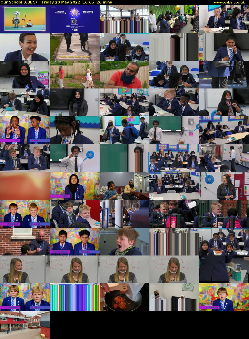 Our School (CBBC) Friday 20 May 2022 10:05 - 10:25