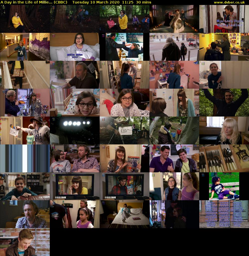 A Day in the Life of Millie... (CBBC) Tuesday 10 March 2020 11:25 - 11:55