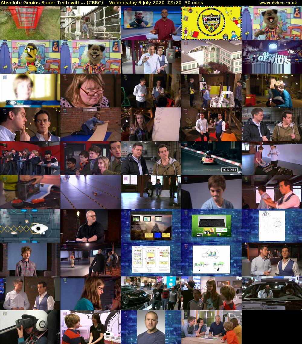Absolute Genius Super Tech with... (CBBC) Wednesday 8 July 2020 09:20 - 09:50