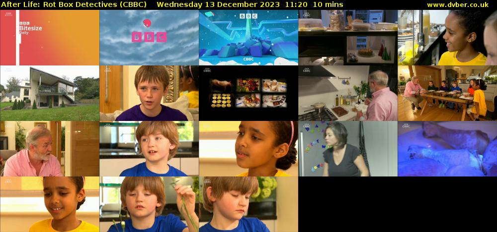 After Life: Rot Box Detectives (CBBC) Wednesday 13 December 2023 11:20 - 11:30