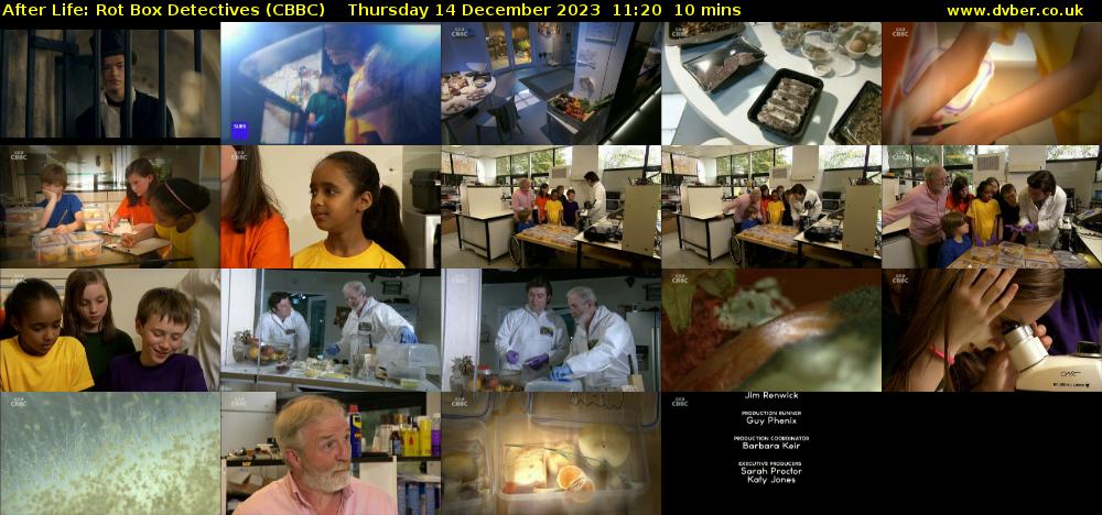 After Life: Rot Box Detectives (CBBC) Thursday 14 December 2023 11:20 - 11:30