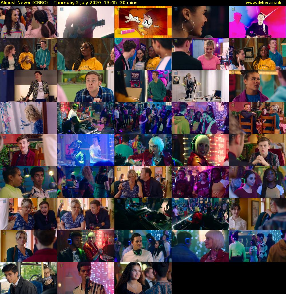 Almost Never (CBBC) Thursday 2 July 2020 13:45 - 14:15