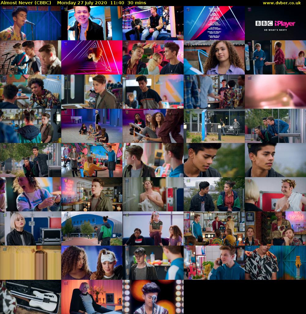 Almost Never (CBBC) Monday 27 July 2020 11:40 - 12:10