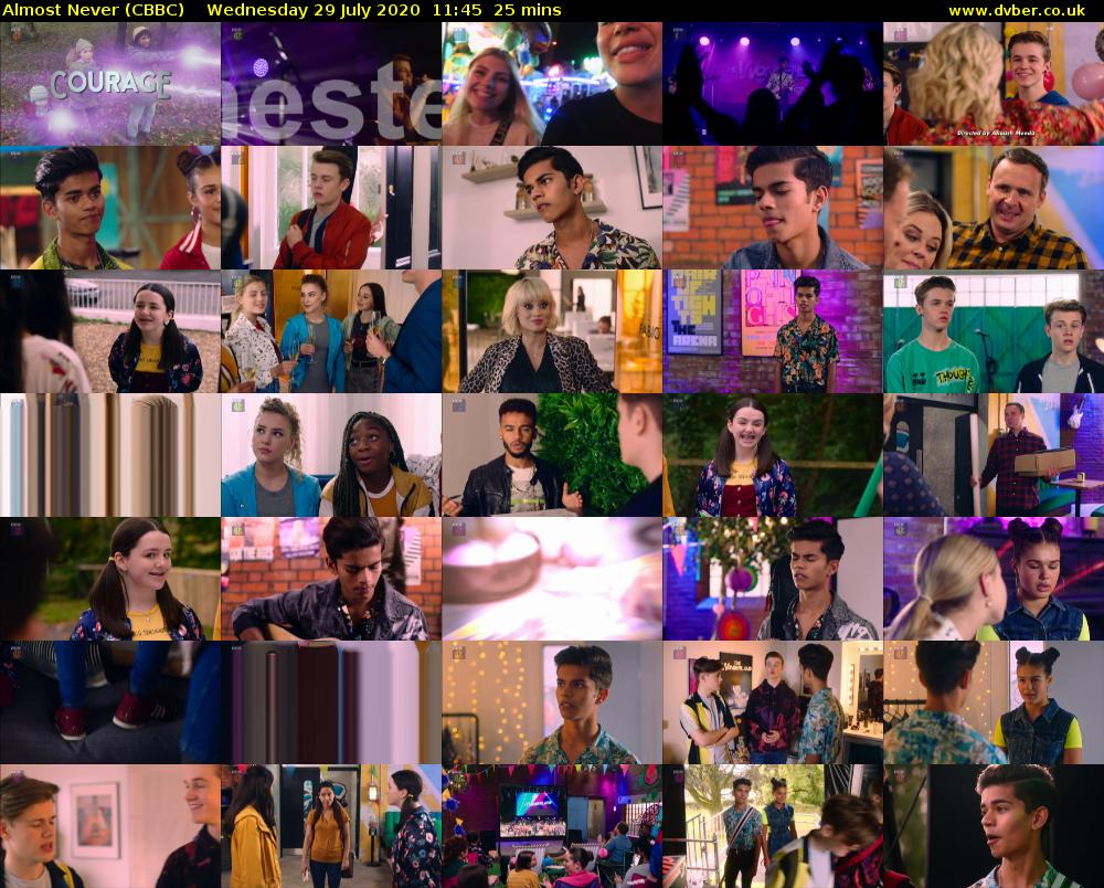 Almost Never (CBBC) Wednesday 29 July 2020 11:45 - 12:10