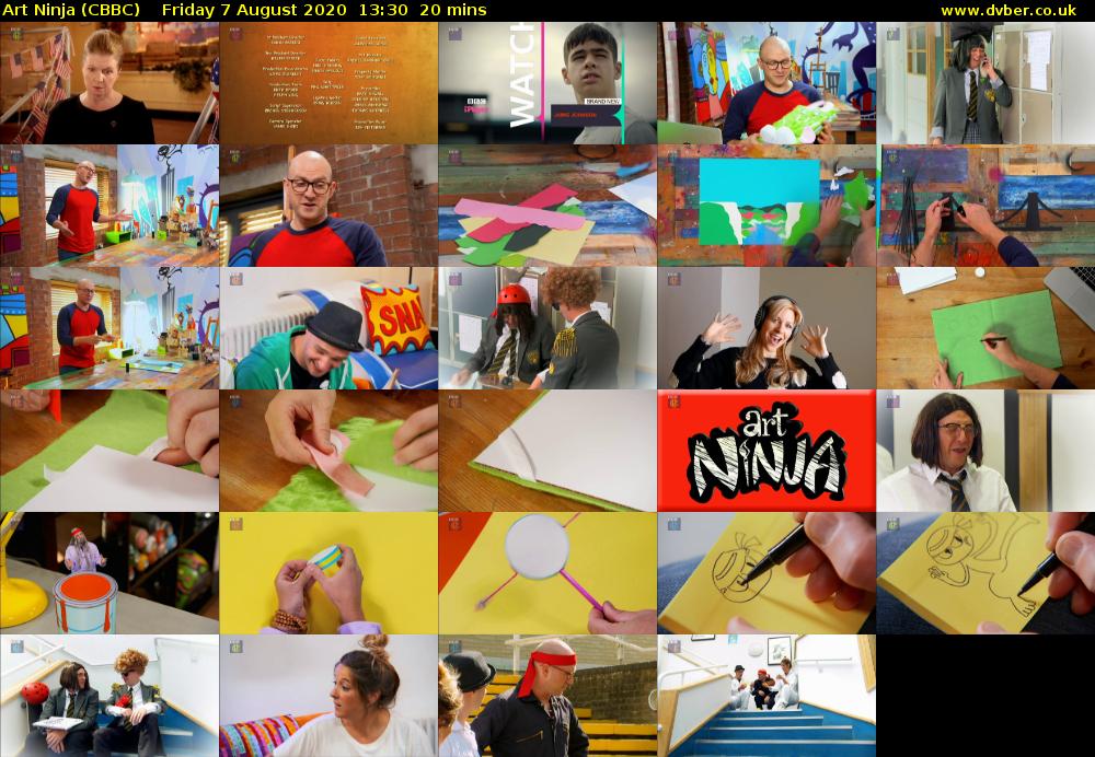Art Ninja (CBBC) Friday 7 August 2020 13:30 - 13:50