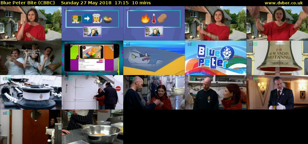 Blue Peter Bite (CBBC) Sunday 27 May 2018 17:15 - 17:25