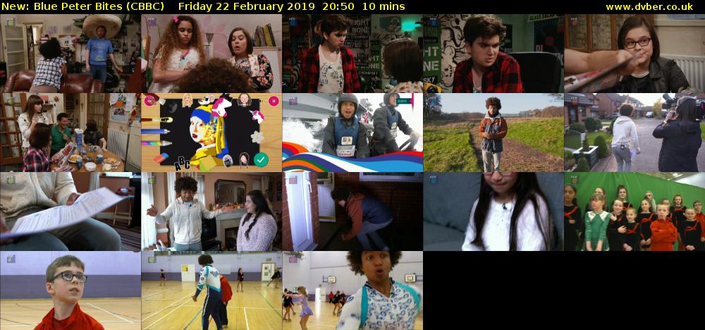 Blue Peter Bites (CBBC) Friday 22 February 2019 20:50 - 21:00