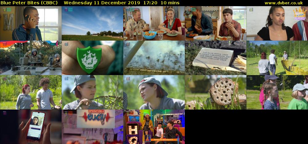 Blue Peter Bites (CBBC) Wednesday 11 December 2019 17:20 - 17:30