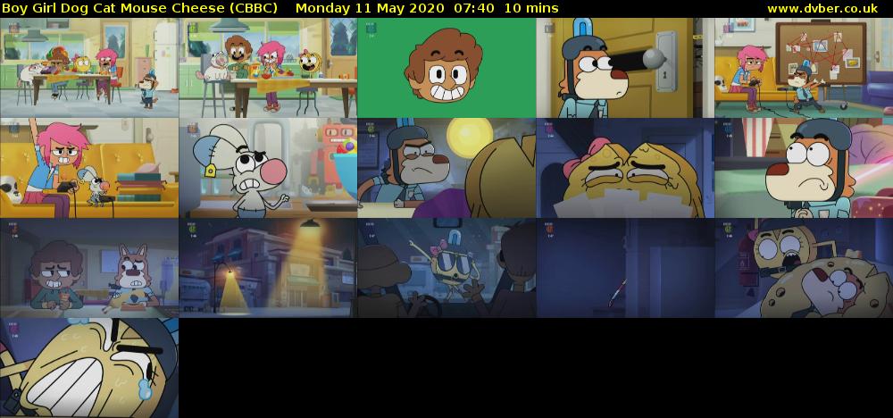 Boy Girl Dog Cat Mouse Cheese (CBBC) Monday 11 May 2020 07:40 - 07:50