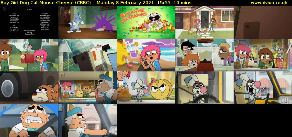 Boy Girl Dog Cat Mouse Cheese (CBBC) Monday 8 February 2021 15:55 - 16:05