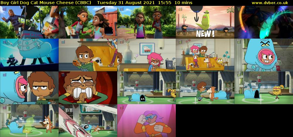 Boy Girl Dog Cat Mouse Cheese (CBBC) Tuesday 31 August 2021 15:55 - 16:05