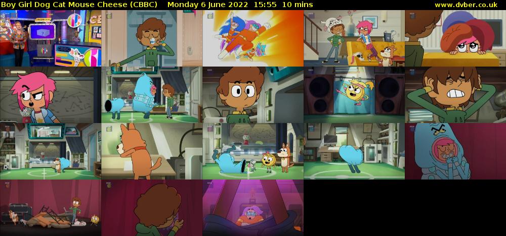 Boy Girl Dog Cat Mouse Cheese (CBBC) Monday 6 June 2022 15:55 - 16:05