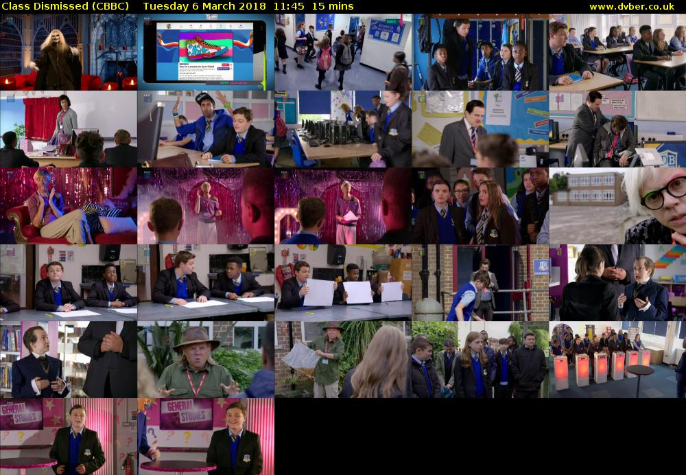 Class Dismissed (CBBC) Tuesday 6 March 2018 11:45 - 12:00