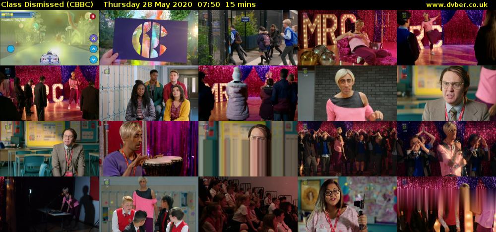 Class Dismissed (CBBC) Thursday 28 May 2020 07:50 - 08:05