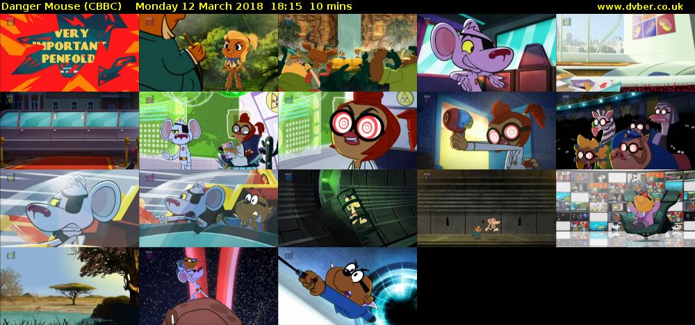 Danger Mouse (CBBC) Monday 12 March 2018 18:15 - 18:25