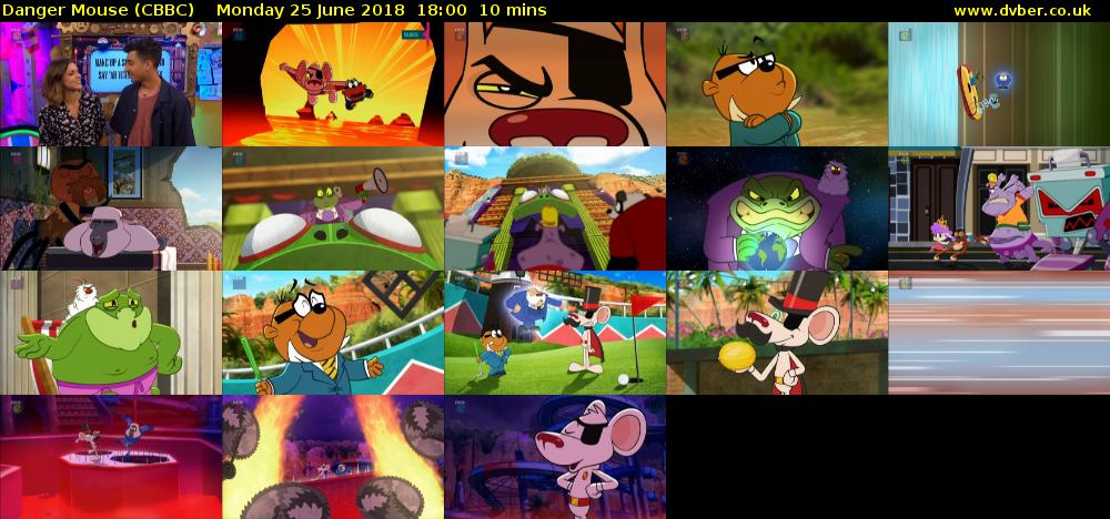 Danger Mouse (CBBC) Monday 25 June 2018 18:00 - 18:10