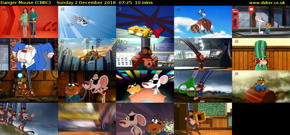Danger Mouse (CBBC) Sunday 2 December 2018 07:25 - 07:35