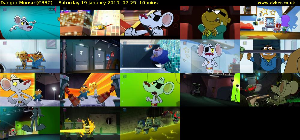 Danger Mouse (CBBC) Saturday 19 January 2019 07:25 - 07:35