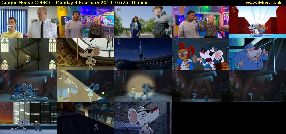 Danger Mouse (CBBC) Monday 4 February 2019 07:25 - 07:35