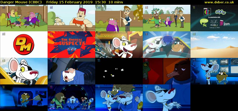 Danger Mouse (CBBC) Friday 15 February 2019 15:30 - 15:40