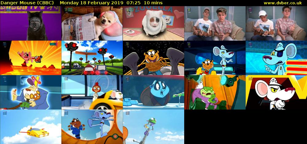 Danger Mouse (CBBC) Monday 18 February 2019 07:25 - 07:35