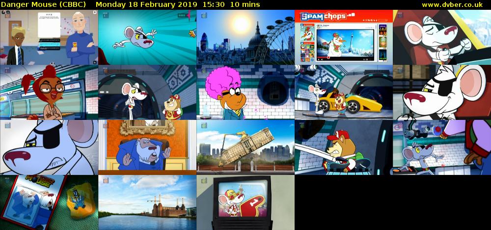 Danger Mouse (CBBC) Monday 18 February 2019 15:30 - 15:40