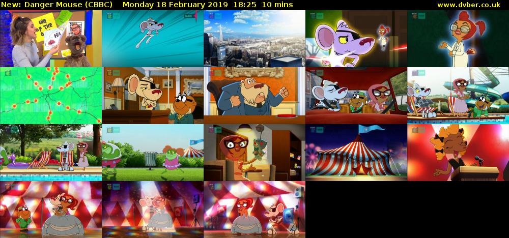 Danger Mouse (CBBC) Monday 18 February 2019 18:25 - 18:35