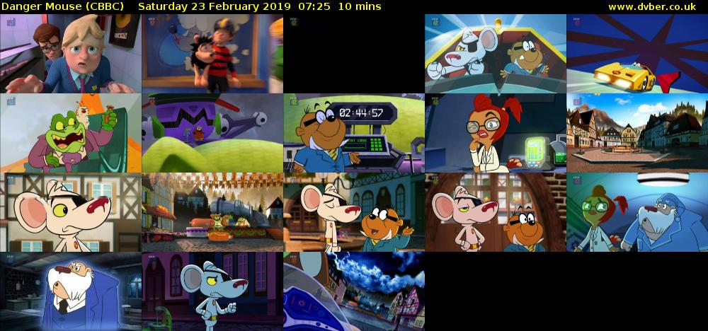 Danger Mouse (CBBC) Saturday 23 February 2019 07:25 - 07:35