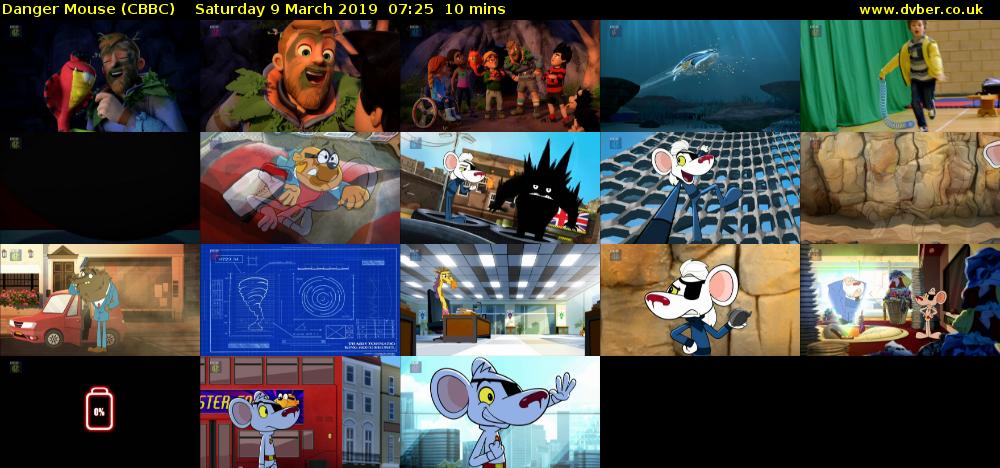 Danger Mouse (CBBC) Saturday 9 March 2019 07:25 - 07:35