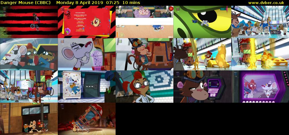 Danger Mouse (CBBC) Monday 8 April 2019 07:25 - 07:35