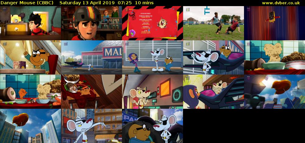 Danger Mouse (CBBC) Saturday 13 April 2019 07:25 - 07:35