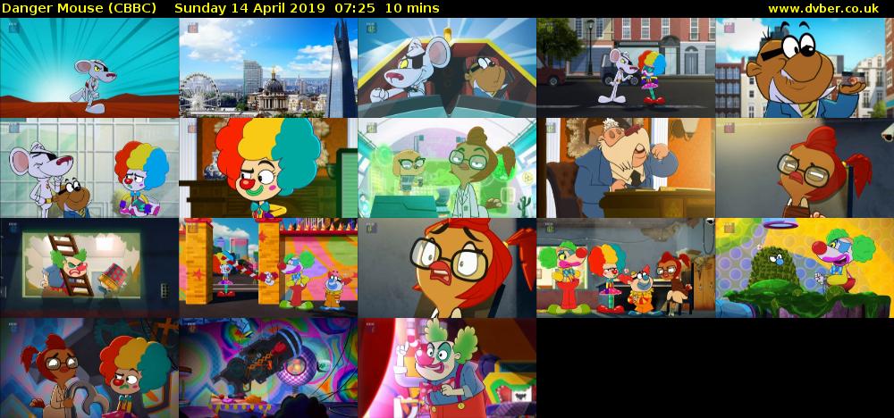 Danger Mouse (CBBC) Sunday 14 April 2019 07:25 - 07:35