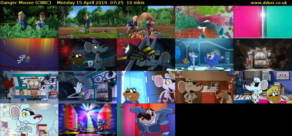 Danger Mouse (CBBC) Monday 15 April 2019 07:25 - 07:35