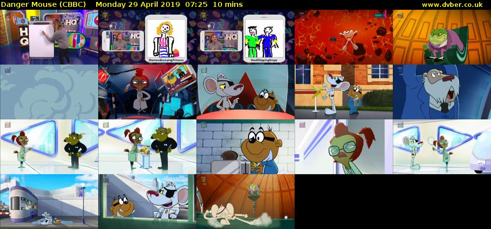Danger Mouse (CBBC) Monday 29 April 2019 07:25 - 07:35