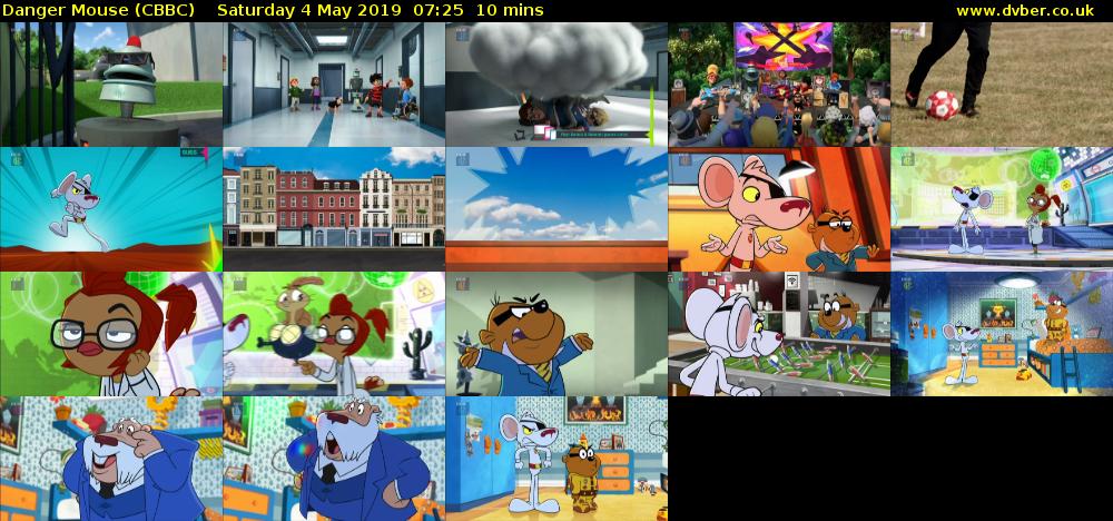 Danger Mouse (CBBC) Saturday 4 May 2019 07:25 - 07:35
