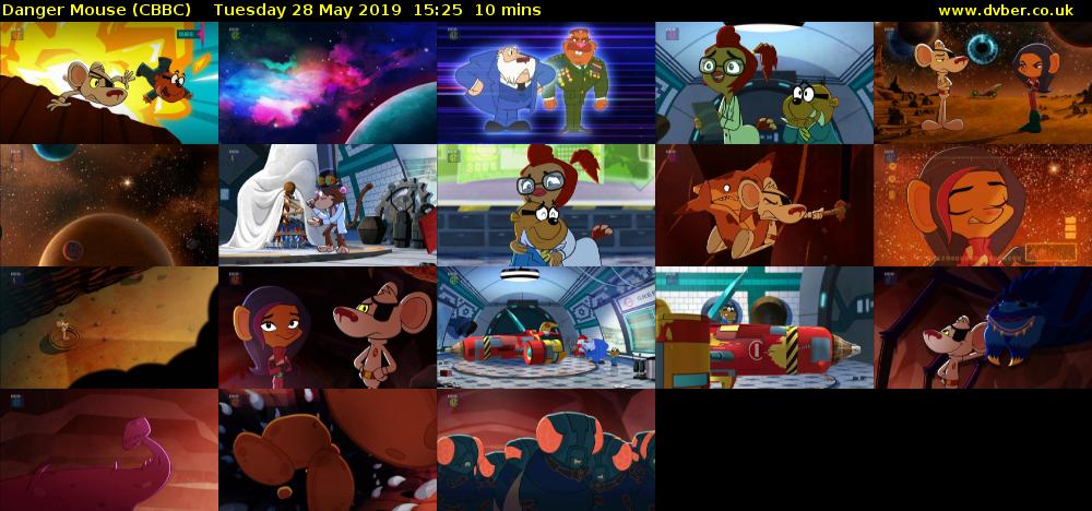 Danger Mouse (CBBC) Tuesday 28 May 2019 15:25 - 15:35