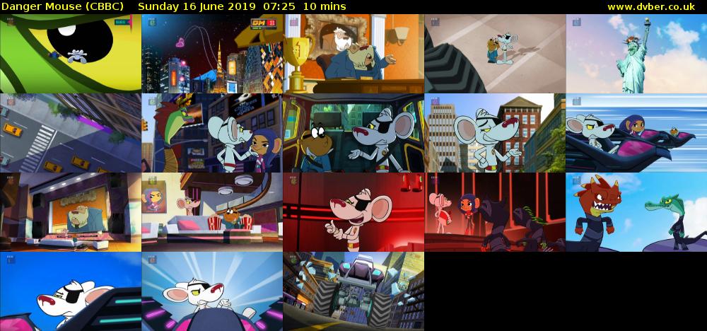 Danger Mouse (CBBC) Sunday 16 June 2019 07:25 - 07:35