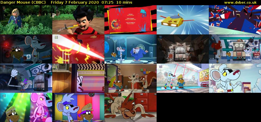 Danger Mouse (CBBC) Friday 7 February 2020 07:25 - 07:35