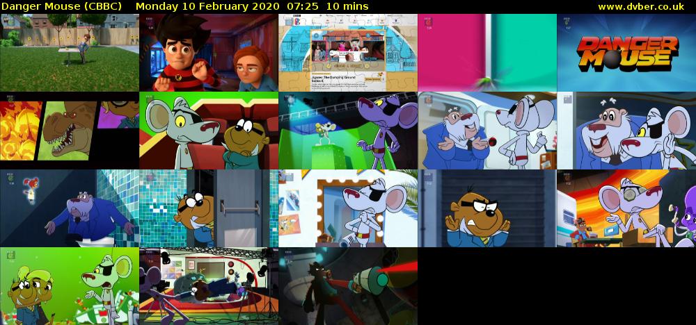 Danger Mouse (CBBC) Monday 10 February 2020 07:25 - 07:35