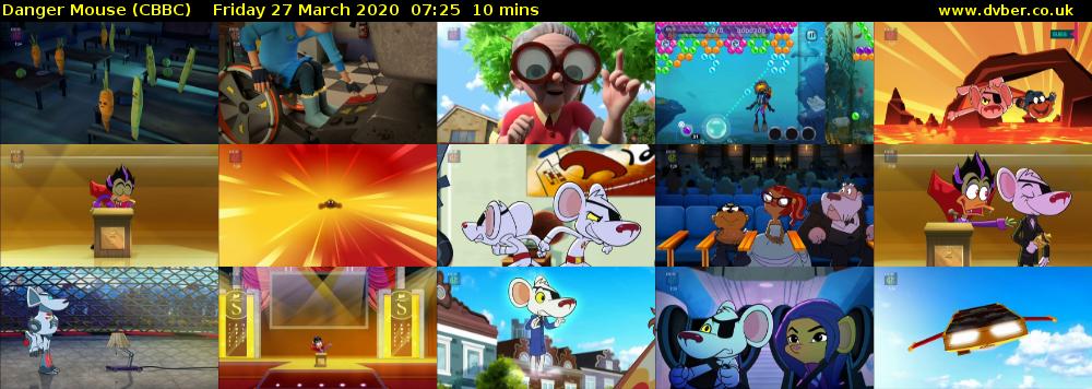 Danger Mouse (CBBC) Friday 27 March 2020 07:25 - 07:35