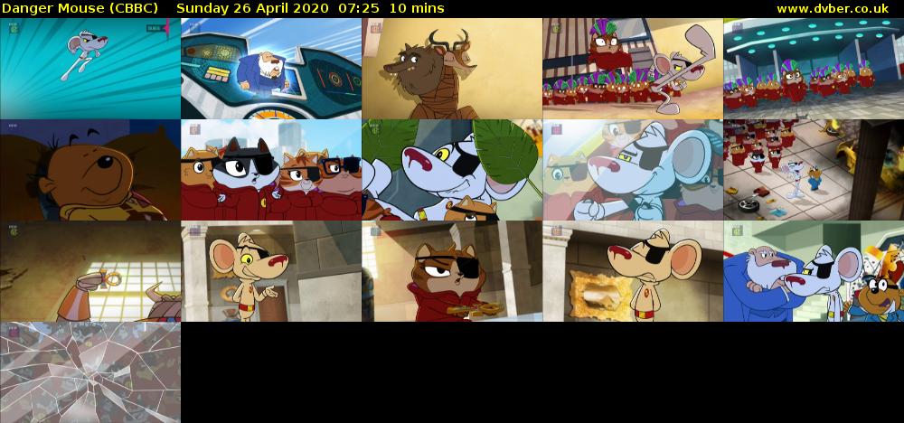 Danger Mouse (CBBC) Sunday 26 April 2020 07:25 - 07:35